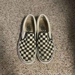 Classic Checkerboard Slip-On Vans Size 6.5